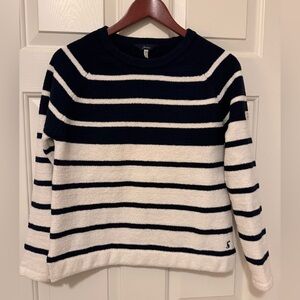 Joules Navy and White Striped Sweater